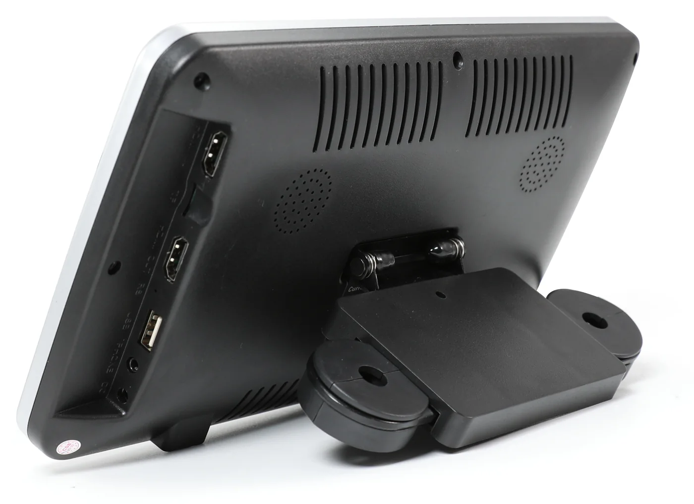 Rear. Ports, speaker grille and bracket.