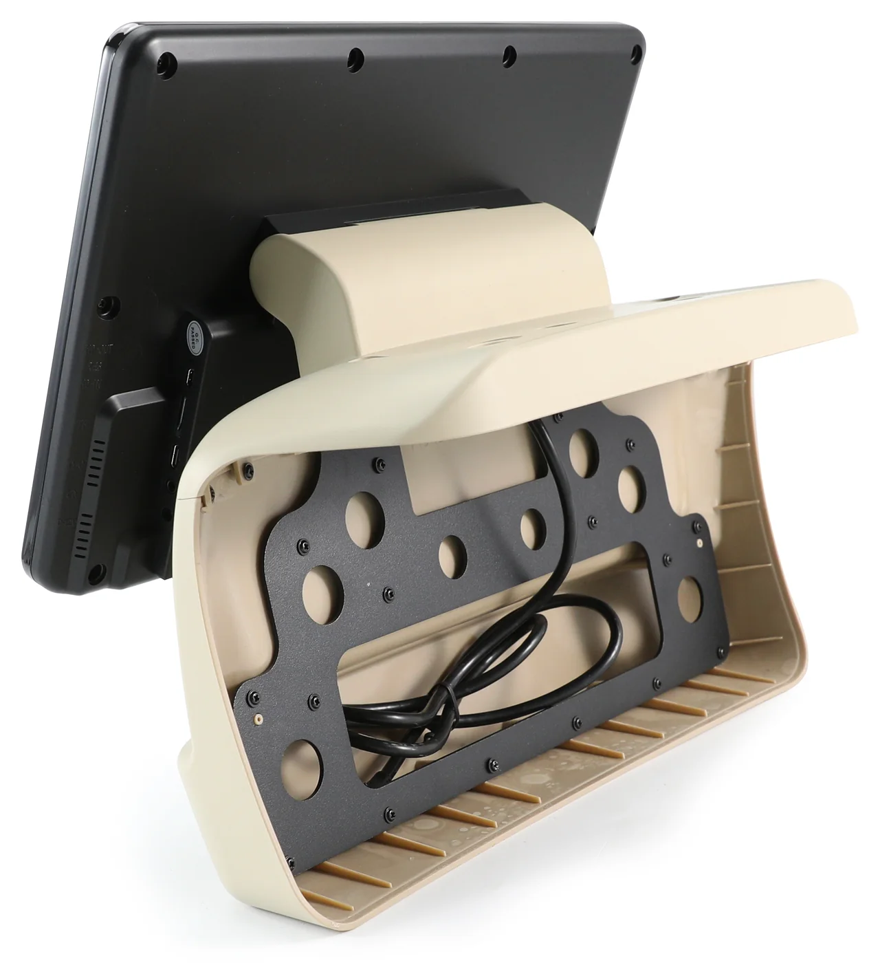 Mounting. Replaces the headrest trim panel.